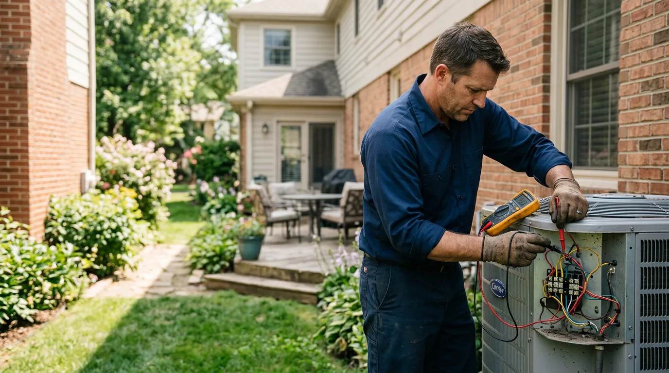 HVAC technician working near Danville, NH